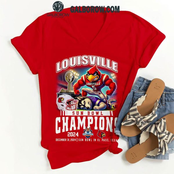 Louisville Cardinals Sun Bowl Champions T Shirt