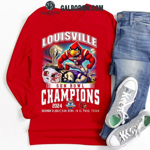 Louisville Cardinals Sun Bowl Champions T Shirt