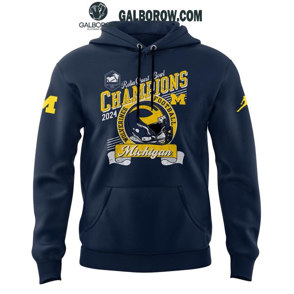 Michian Wolverines Football Reliaquest Bowl 2024 Champions Hoodie T Shirt