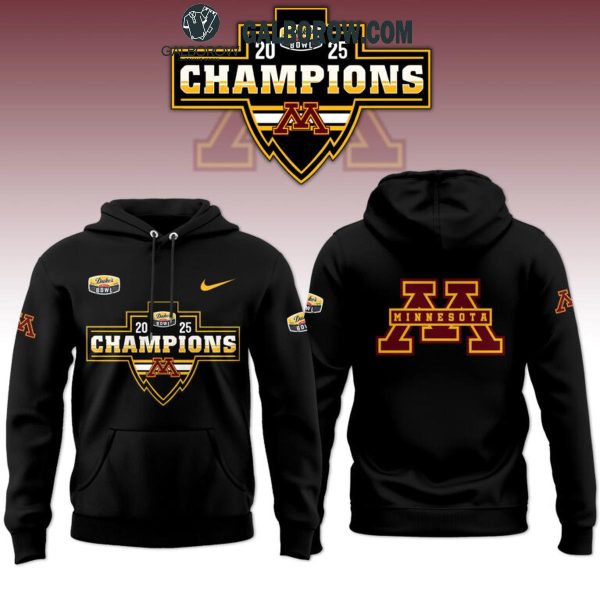 Minnesota Golden Gophers 2025 Duke’s Mayo Bowl Champions Time Hoodie T-Shirt