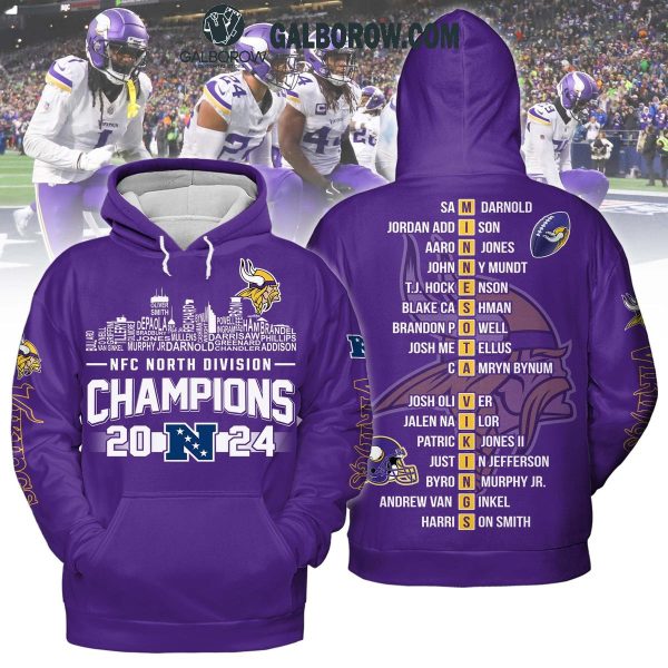 Minnesota Vikings NFC North Divison Champions 2024 Hoodie T Shirt