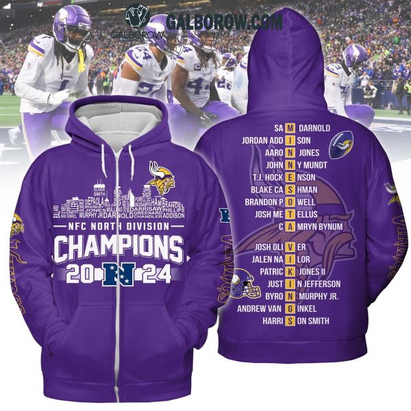 Minnesota Vikings NFC North Divison Champions 2024 Hoodie T Shirt