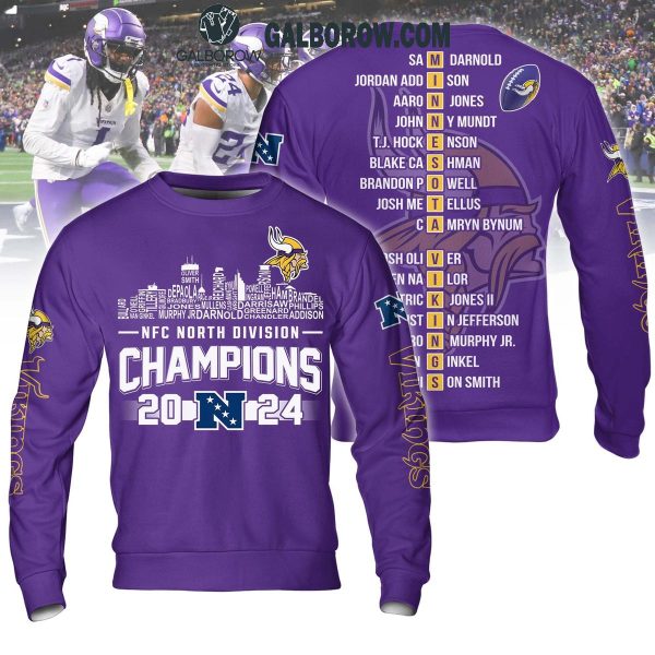 Minnesota Vikings NFC North Divison Champions 2024 Hoodie T Shirt