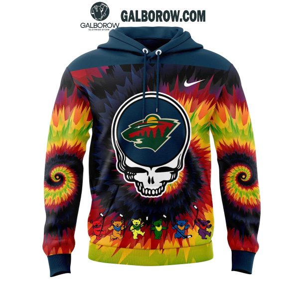 Minnesota Wild Grateful Dead 2025 Crazy Rock Night Hoodie T-Shirt