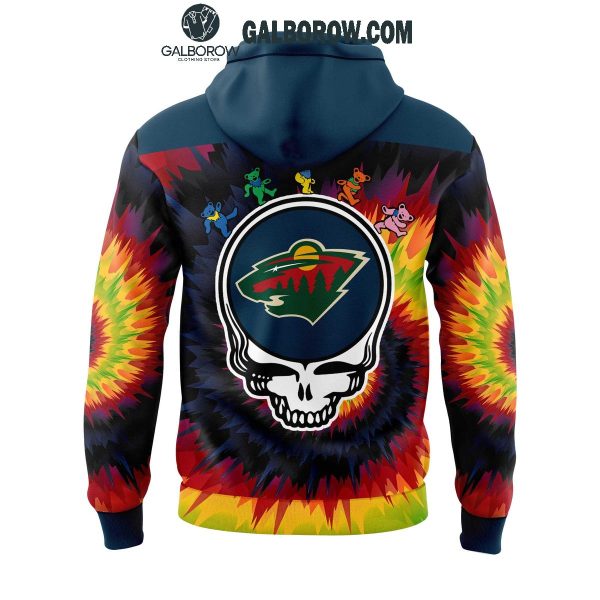 Minnesota Wild Grateful Dead 2025 Crazy Rock Night Hoodie T-Shirt