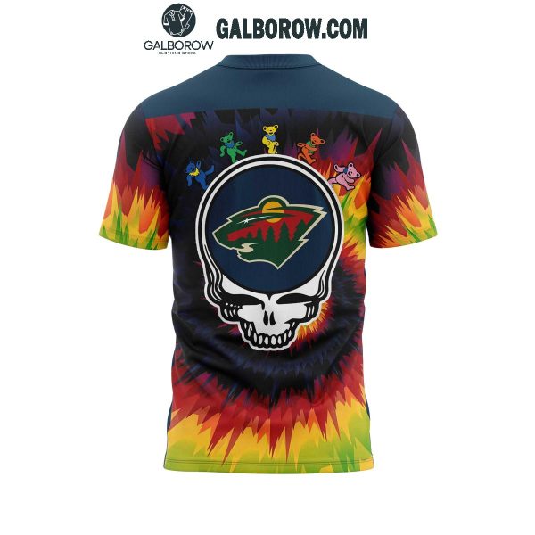 Minnesota Wild Grateful Dead 2025 Crazy Rock Night Hoodie T-Shirt