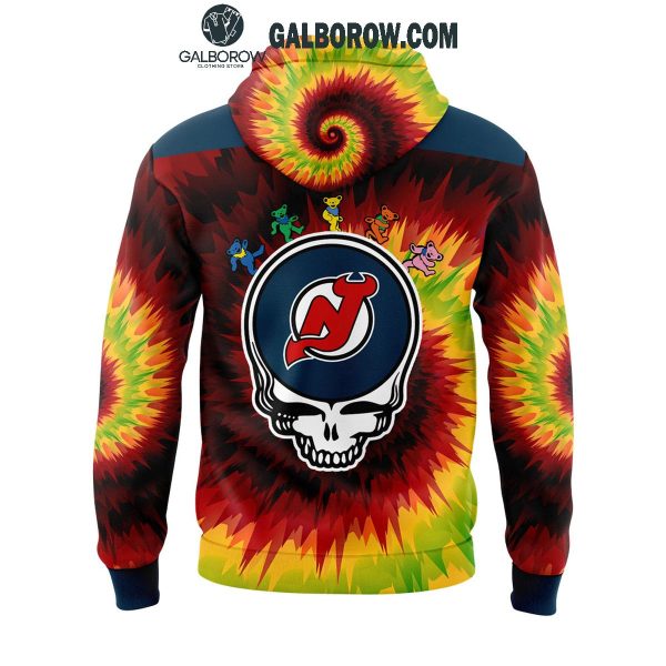 New Jersey Devils Grateful Dead 2025 Crazy Rock Night Hoodie T-Shirt