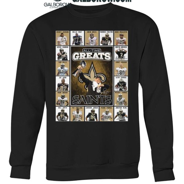 New Orleans Saints All Time Greats Of The Saints Football 2025 T Shirt