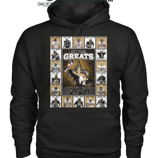 New Orleans Saints All Time Greats Of The Saints Football 2025 T Shirt