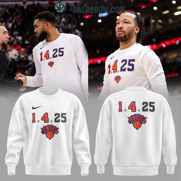 New York Knicks 1-4-25 Ready For The Match Basketball 2025 Hoodie T-Shirt