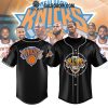 New York Knicks All-In All-One 2025 NBA Proud Baseball Jersey Blue Edition