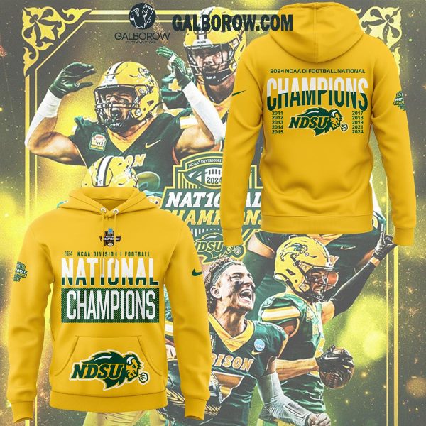 North Dakota State Bison 10th NCAA FCS National Champions Hoodie T-Shirt