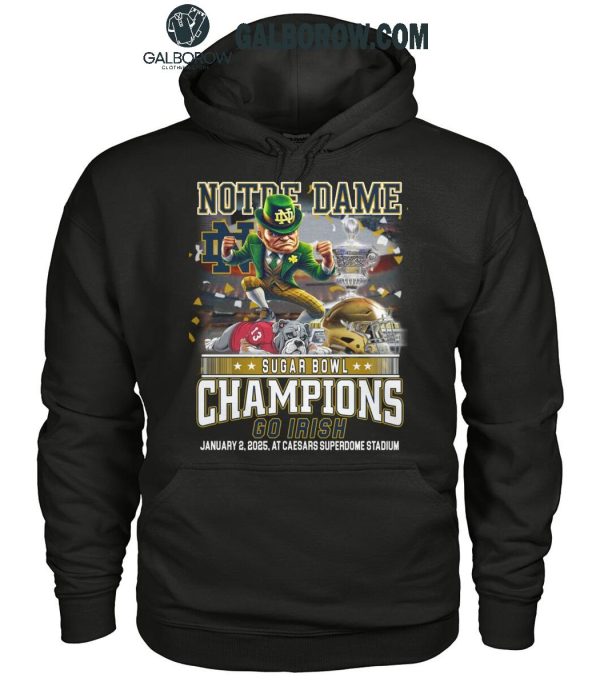 Notre Dame Fighting Irish Champions Allstate Sugar Bowl 2025 Go Irish T-Shirt