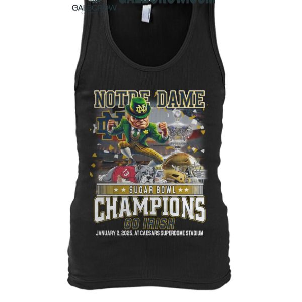 Notre Dame Fighting Irish Champions Allstate Sugar Bowl 2025 Go Irish T Shirt