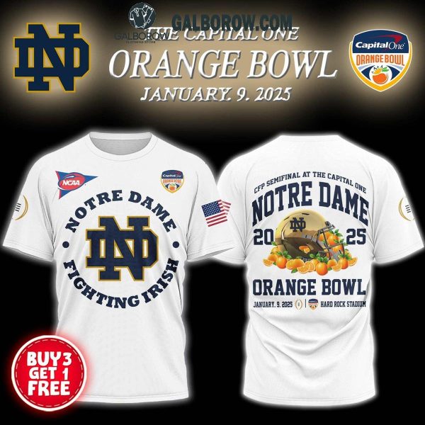 Notre Dame Fighting Irish Orange Bowl 2025 Hard Rock Stadium Hoodie T-Shirt