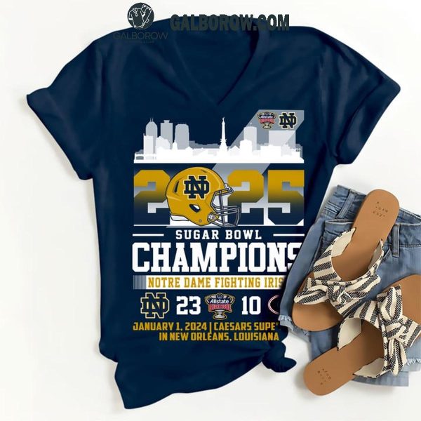 Notre Dame Fighting Irish Sugar Bowl 2025 Vicotory Hoodie T-Shirt