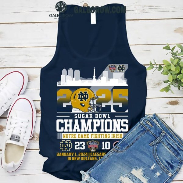 Notre Dame Fighting Irish Sugar Bowl 2025 Vicotory Hoodie T-Shirt