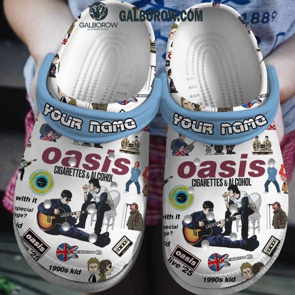 Oasis Definitely Maybe 2025 Personalized Crocs Clogs