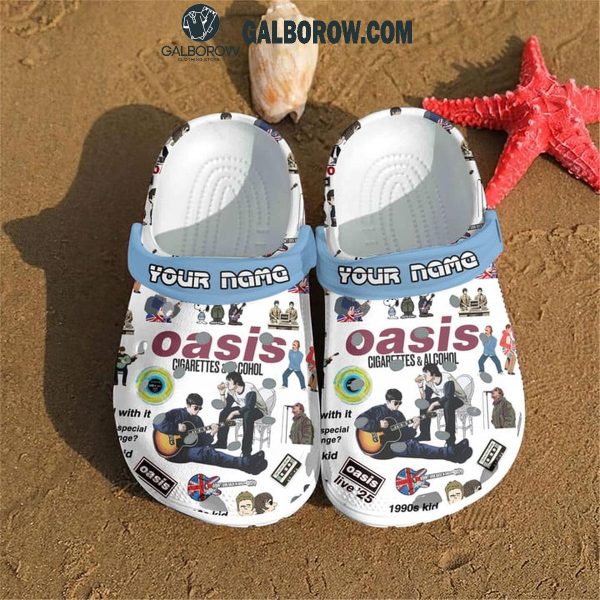 Oasis Definitely Maybe 2025 Personalized Crocs Clogs