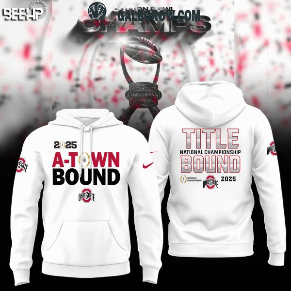 Ohio State Buckeyes College Football Playoff 2025 Cotton Bowl Champions Hoodie T-Shirt White