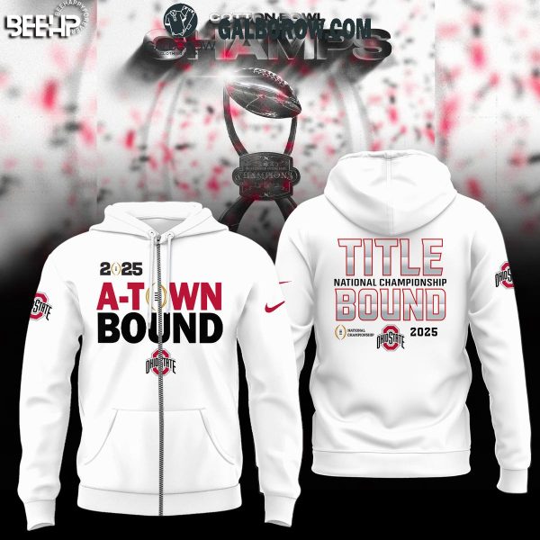 Ohio State Buckeyes College Football Playoff 2025 Cotton Bowl Champions Hoodie T-Shirt White