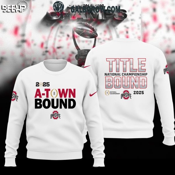 Ohio State Buckeyes College Football Playoff 2025 Cotton Bowl Champions Hoodie T-Shirt White