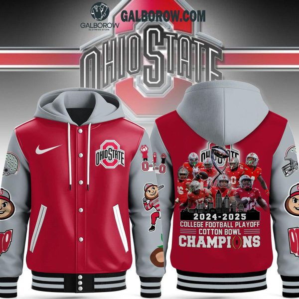 Ohio State Buckeyes Football 2025 Cotton Bowl Champions Baseball Jacket