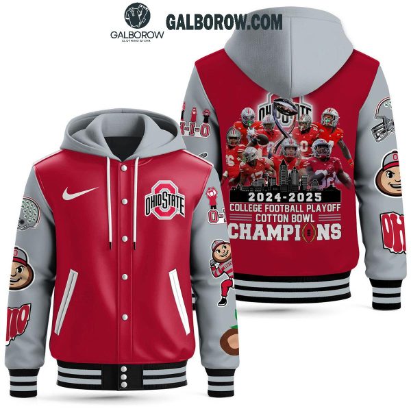 Ohio State Buckeyes Football 2025 Cotton Bowl Champions Baseball Jacket