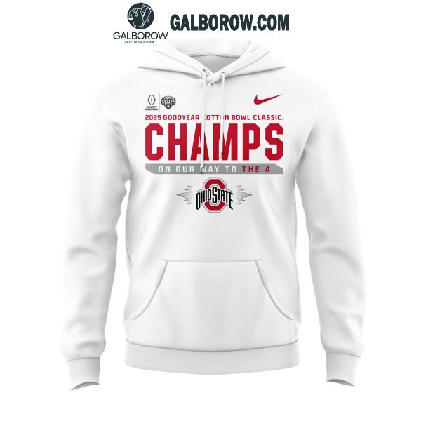 Ohio State Buckeyes On Our Ways To 2025 COTTON BOWL CHAMPIONS Hoodie T-Shirt