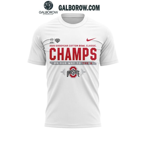 Ohio State Buckeyes On Our Ways To 2025 COTTON BOWL CHAMPIONS Hoodie T-Shirt