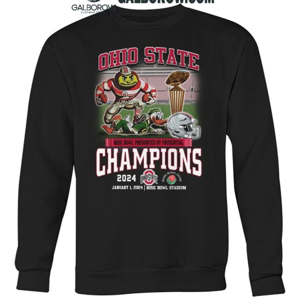 Ohio State Buckeyes Rose Bowl Presented By Prudential Champions 2024 T Shirt