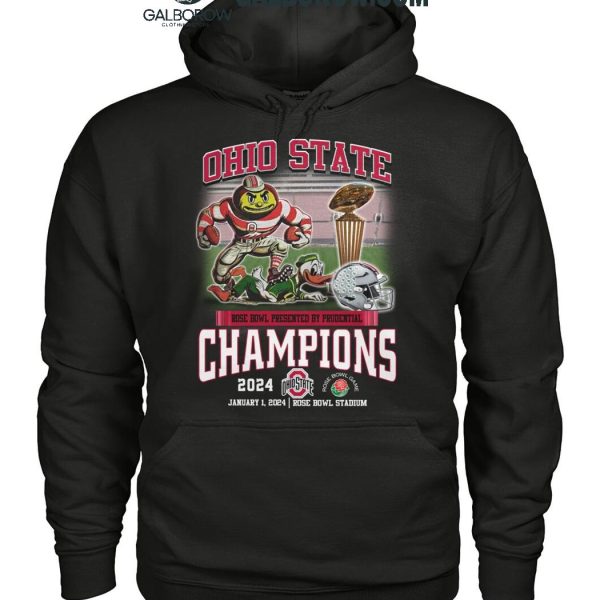 Ohio State Buckeyes Rose Bowl Presented By Prudential Champions 2024 T Shirt