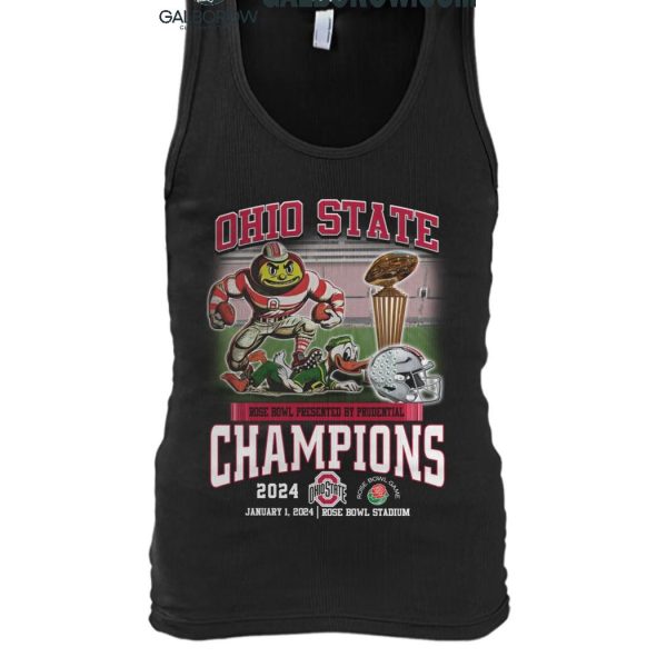 Ohio State Buckeyes Rose Bowl Presented By Prudential Champions 2024 T Shirt