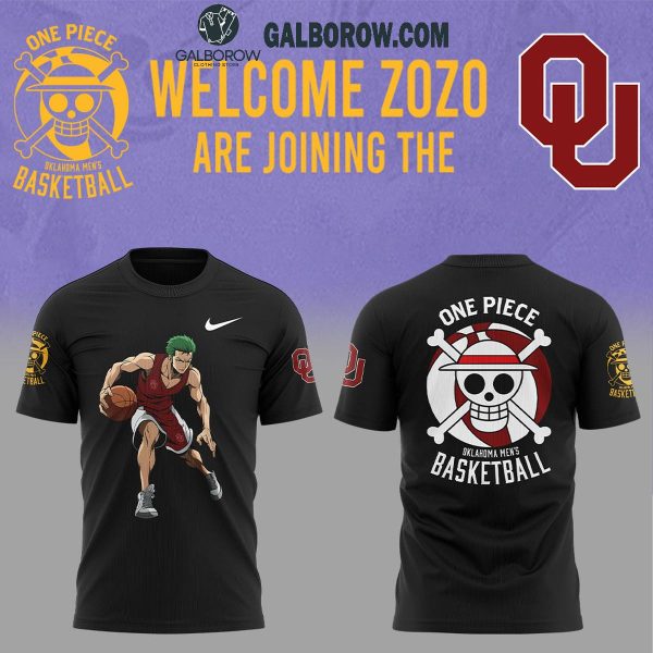 Oklahoma Sooners Zoro One Piece Basketball 2025 Hoodie T-Shirt