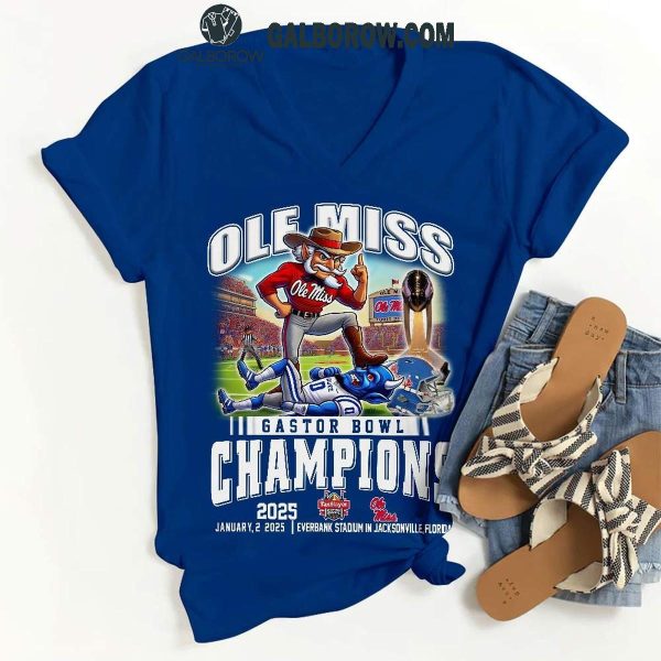 Ole Miss Rebels Gastor Bowl Champions 2025 T Shirt