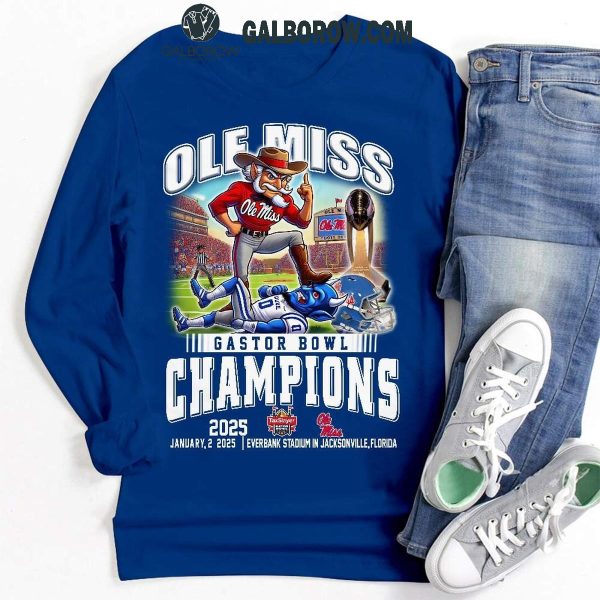 Ole Miss Rebels Gastor Bowl Champions 2025 T Shirt