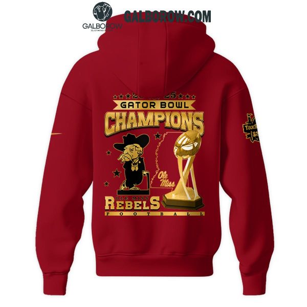 Ole Miss Rebels Gator Bowl Champions Red Team 2025 Hoodie T-Shirt