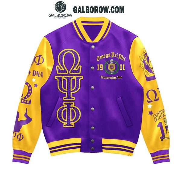 Omega Psi Phi 1911 The Mighty 4th Zeta Sigma Personalized Baseball Jacket