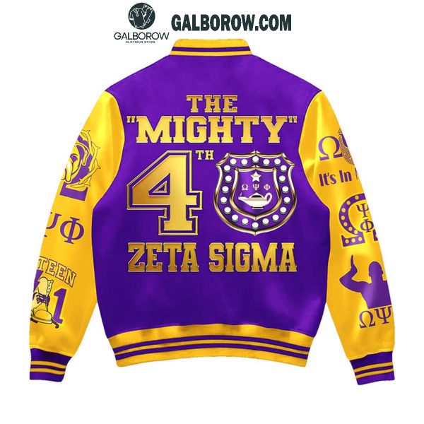 Omega Psi Phi 1911 The Mighty 4th Zeta Sigma Personalized Baseball Jacket