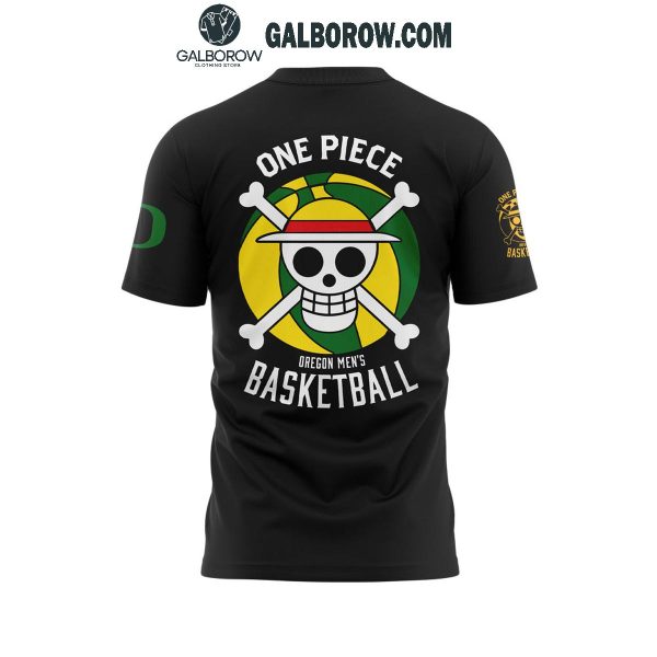 Oregon Ducks 2025 One Piece Oregon Men’s Basketball Luffy Hoodie T-Shirt