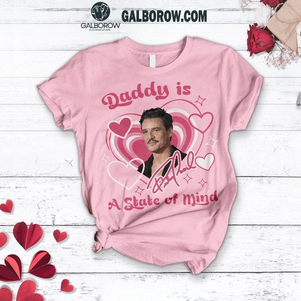 Pedro Pascal Daddy Is A State Of Mind Fleece Pajamas Set