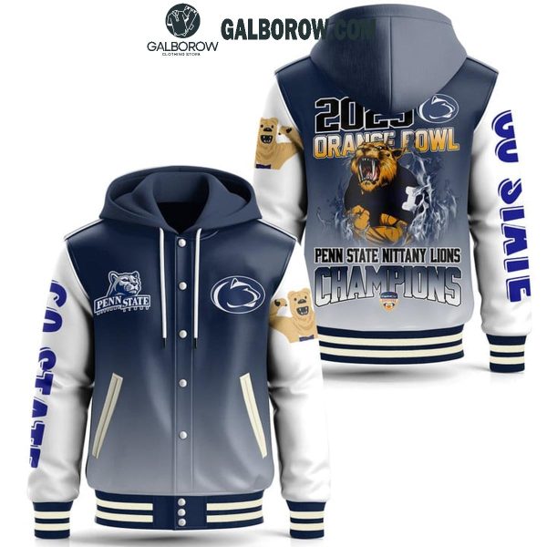 Penn State Football 2025 Orange Bowl Champions Nittany Lions Baseball Jacket