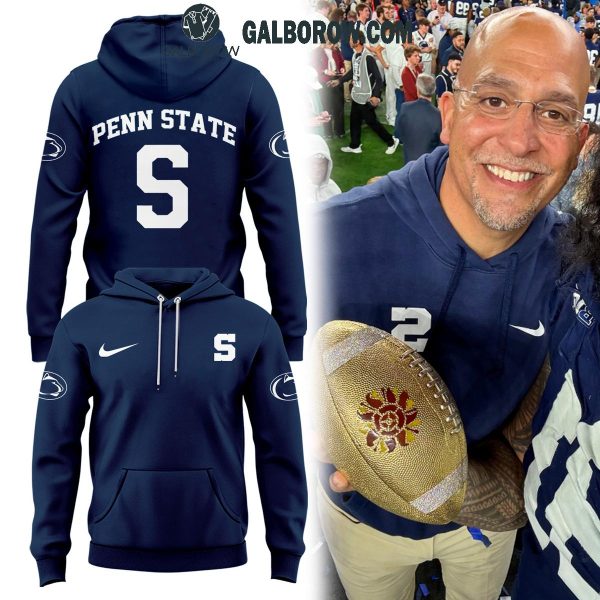 Penn State Football Coach James Franklin Varsity ‘S’ Club Hoodie T-Shirt