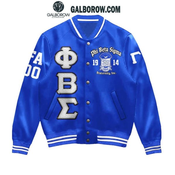 Phi Beta Sigma 1914 Culture For Service And Service For Humanity Baseball Jacket