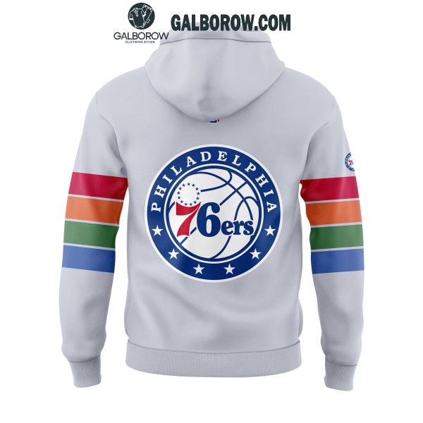 Philadelphia 76ers Tyrese Maxey 2024_25 Swingman Basketball Season Hoodie T-Shirt