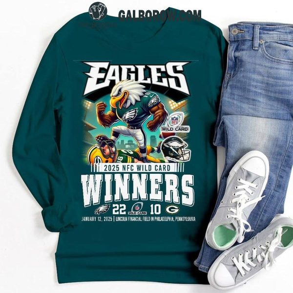 Philadelphia Eagles 2025 NFC Wild Cards Winner Beat Green Bay T-Shirt