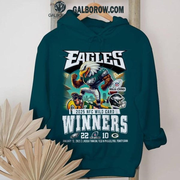 Philadelphia Eagles 2025 NFC Wild Cards Winner Beat Green Bay T-Shirt