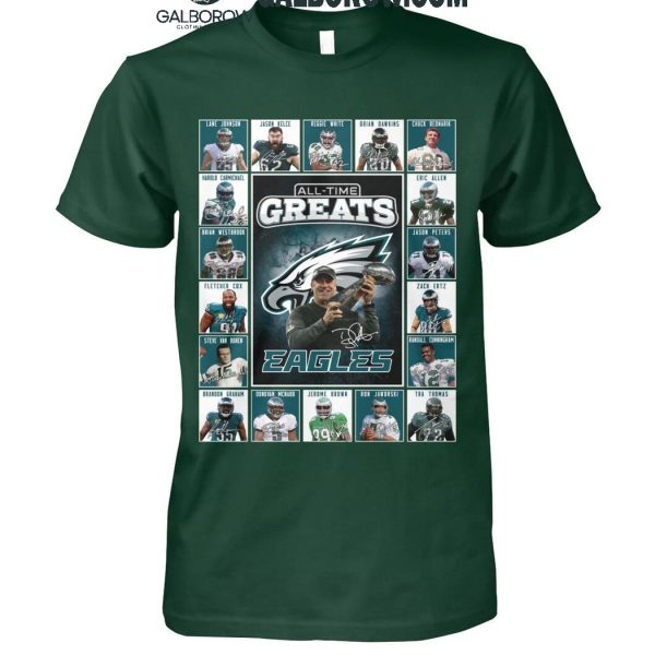 Philadelphia Eagles All-Time Greats Of The Eagles Football 2025 T-Shirt