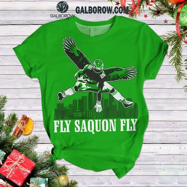 Philadelphia Eagles Fly Saquon Fly 2025 I Love Birds Fleece Pajamas Set