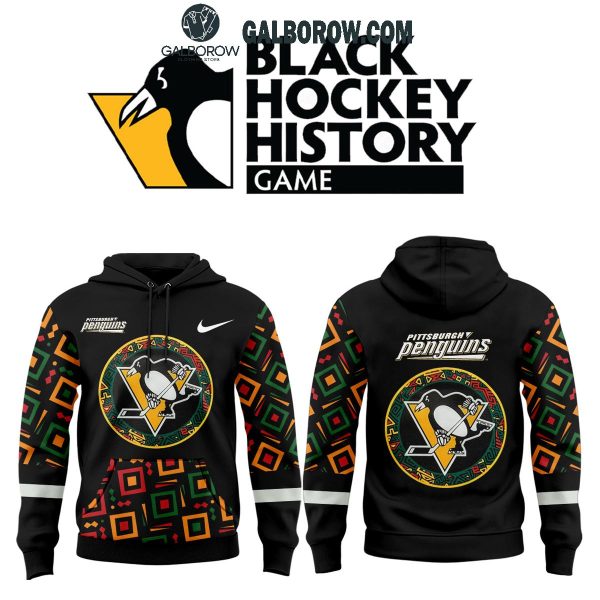 Pittsburgh Penguins 2025 Black History Month Black Hockey History Hoodie T-Shirt